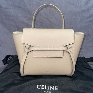 Celine Nano Belt Bag / light taupe